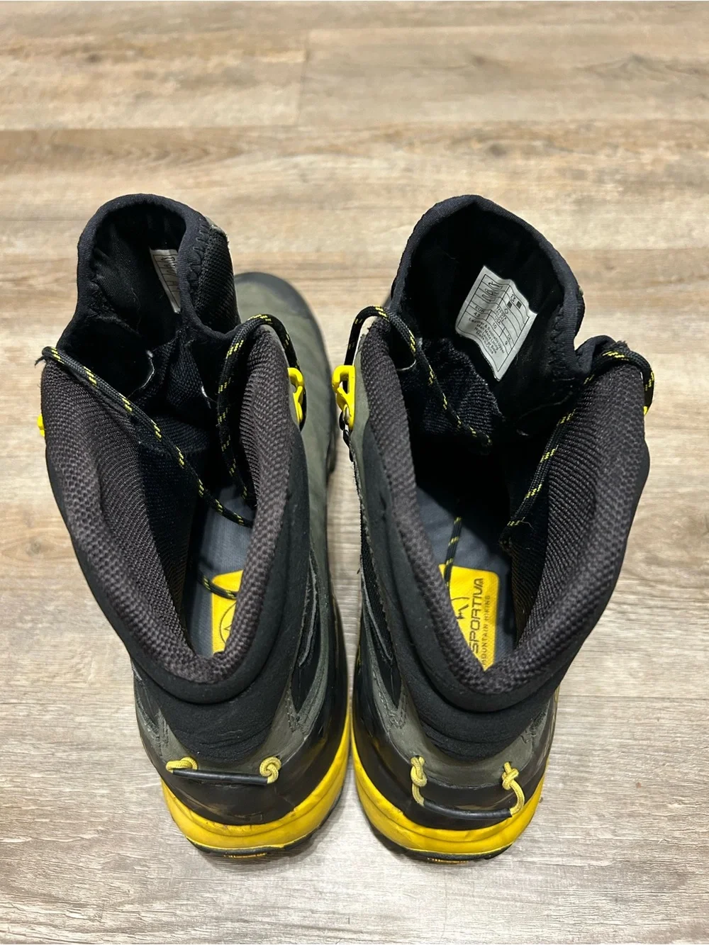 La Sportiva TX5 Men’s Size 10 Olive Yellow Hiking Climbing Gore-Tex Vibram Boots